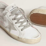 Golden Goose Super-Star with gray suede star and pink leather heel tab(Women's) - Image 3