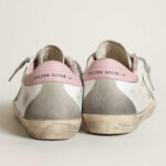 Golden Goose Super-Star with gray suede star and pink leather heel tab(Women's) - Image 4