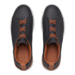 BLACK DEERSKIN TRIPLE STITCH™ SNEAKERS Black - Image 4