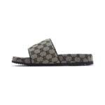 Gucci GG Slide Sandal 'Beige Blue Monogram' - Image 2