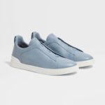 LIGHT BLUE TRIPLE STITCH™ SECONDSKIN SNEAKERS Light Blue - Image 2
