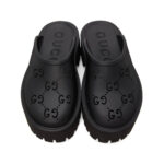 Gucci Platform Perforated G Sandal 'Black' - Image 3