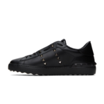 Valentino Garavani Black Rockstud Untitled Sneakers - Image 2