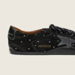 Golden Goose True-Star in black suede with Swarovski crystals and black leather star(Women's) - Image 4