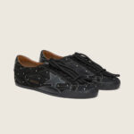 Golden Goose True-Star in black suede with Swarovski crystals and black leather star(Women's) - Image 5