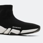 Balenciaga Speed 2 Trainer Knit 'Black White' - Image 2