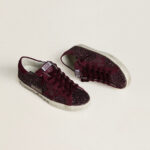 Golden Goose Super-Star LTD in cherry glitter with cherry suede star(Women's) - Image 2