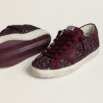 Golden Goose Super-Star LTD in cherry glitter with cherry suede star(Women's) - Image 3