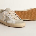 Golden Goose Super-Star with gray star and silver glitter heel tab(Women's) - Image 3
