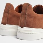 ZEGNA TOBACCO SUEDE TRIPLE STITCH™ SNEAKERS - Image 5