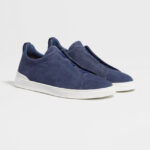 ZEGNA UTILITY BLUE SUEDE TRIPLE STITCH™ SNEAKERS - Image 2