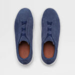 ZEGNA UTILITY BLUE SUEDE TRIPLE STITCH™ SNEAKERS - Image 3