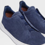 ZEGNA UTILITY BLUE SUEDE TRIPLE STITCH™ SNEAKERS - Image 4