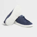 ZEGNA UTILITY BLUE SUEDE TRIPLE STITCH™ SNEAKERS - Image 5