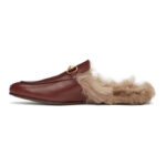 Gucci Burgundy Princetown Loafers - Image 2