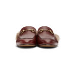 Gucci Burgundy Princetown Loafers - Image 3