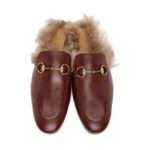 Gucci Burgundy Princetown Loafers - Image 4