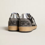 Golden Goose Ball Star in glitter with leather star and metallic leather heel tab(Women's) - Image 4