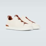 Zegna Triple Stitch leather sneakers WHITE TRIPLE STITCH Off White - Image 2