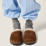 Miu Miu Suede clogs 'Cocoa Brown' - Image 5