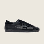 Golden Goose Super-Star in black nappa with black suede star and heel tab(Unisex)