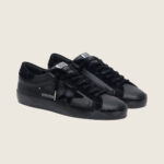 Golden Goose Super-Star in black nappa with black suede star and heel tab(Unisex) - Image 2