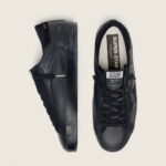 Golden Goose Super-Star in black nappa with black suede star and heel tab(Unisex) - Image 3