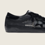 Golden Goose Super-Star in black nappa with black suede star and heel tab(Unisex) - Image 4