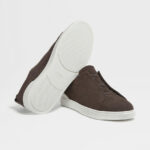ZEGNA BROWN SUEDE TRIPLE STITCH™ SNEAKERS - Image 4