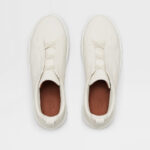 ZEGNA WHITE DEERSKIN TRIPLE STITCH™ SNEAKERS White - Image 3