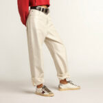 Golden Goose Super-Star with burgundy glitter star and silver heel tab(Women's) - Image 5