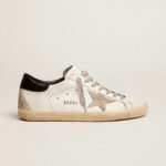 Golden Goose Super-Star with black heel tab and metal stud lettering(Unisex)
