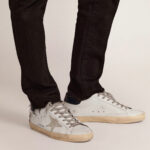 Golden Goose Super-Star with suede star and blue heel tab(Men's) - Image 5