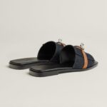 Hermès Giulia sandal 'Bleu Brut / Naturel' - Image 3