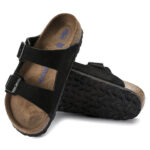BirkenStock Arizona Soft FootbedSuede Leather - Black - Image 4