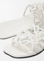 Loewe Petal Anagram leather slides 'All white' - Image 4
