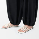 Loewe Petal Anagram leather slides 'All white' - Image 5