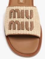 Miu Miu Wmns Slide 'Beige Brandy' - Image 4