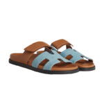 Hermès Chypre sandal 'bleu clair / naturel' - Image 2