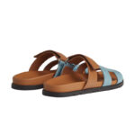 Hermès Chypre sandal 'bleu clair / naturel' - Image 3