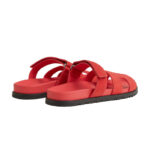 Hermès Chypre sandal 'Rose/Vermillon' - Image 3