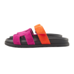 Hermès Chypre Sandals 'Rose Chapas / Orange Synthétique' - Image 3