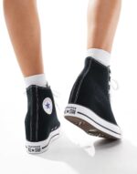 Converse Chuck Taylor All Star Wedge Trainers In Black - Image 8