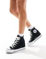 Converse Chuck Taylor All Star Wedge Trainers In Black - Image 7