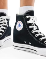 Converse Chuck Taylor All Star Wedge Trainers In Black - Image 6
