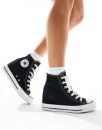 Converse Chuck Taylor All Star Wedge Trainers In Black - Image 5