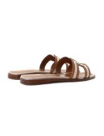 Hermes Oran Sandals Brown and Beige - Image 4