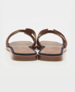 Hermes Oran Sandals Blue/Brut - Image 4