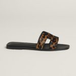 Hermes Oran Sandals in Moire Calfskin
